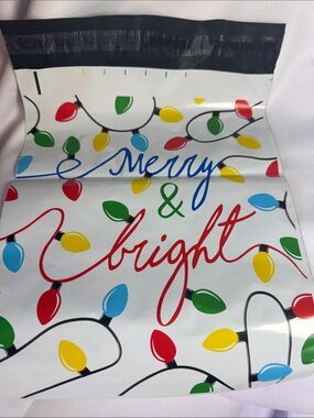 ★ 20 Merry & Bright Holiday Poly Mailers Shipping Supplies